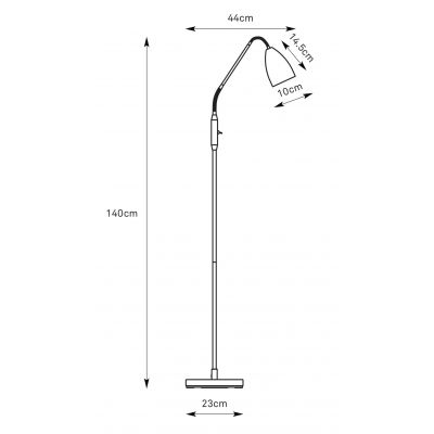 Markslöjd Patro lampa stojąca 1x4,9 W czarna 108886