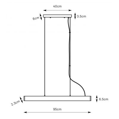 Markslöjd Plano lampa wisząca 1x38 W biała 108892