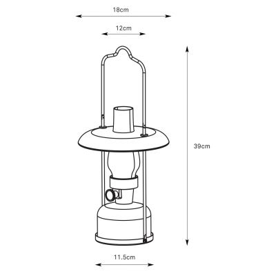 Markslöjd Fanos lampa stołowa zewnętrzna 1x2,5 W mosiądz 108894