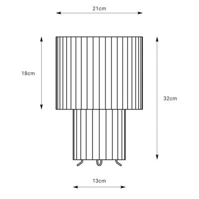 Markslöjd Catis lampa stołowa 1x60 W szara 108896