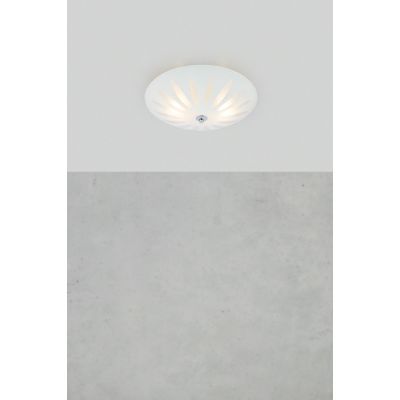 Markslöjd Petal plafon 1x40 W biały-chrom 108899