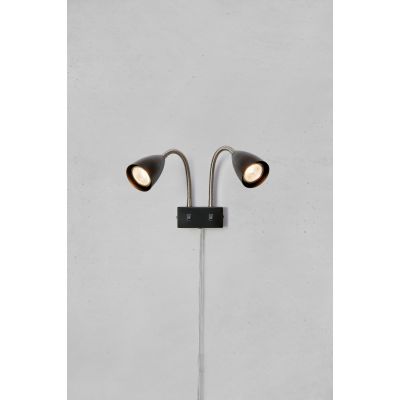 Markslöjd Ciro kinkiet 2x7 W czarny 108901