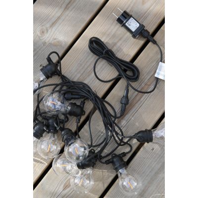 Markslöjd Link girlanda zewnętrzna 10x2,5 W czarna 108902