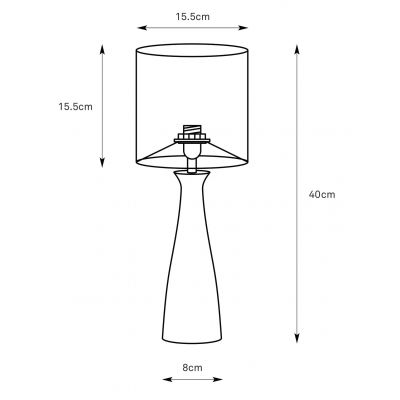 Markslöjd Birillo lampa stołowa 1x60 W biała-piaskowa 108906