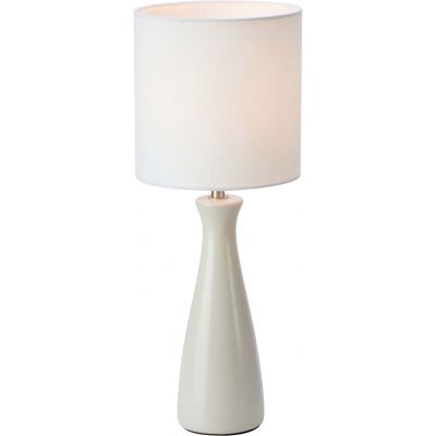 Markslöjd Birillo lampa stołowa 1x60 W biała-piaskowa 108906