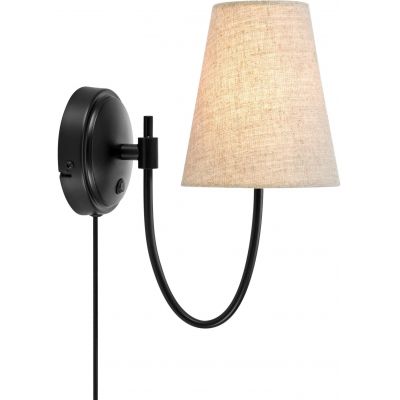 Markslöjd Amar kinkiet 1x40 W czarny-beżowy 108907