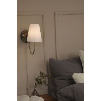 Markslöjd Amar kinkiet 1x40 W biały-mosiądz 108908