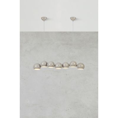 Markslöjd Cupolo lampa wisząca 7x40 W szary/popielaty 108914