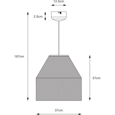 Markslöjd Aiko lampa wisząca 1x60 W czarna-beżowa 108956