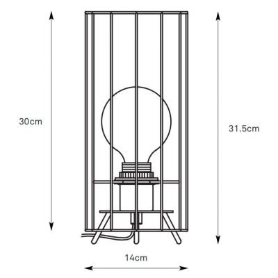 Markslöjd Hikari lampa stołowa 1x60 W biała 108958