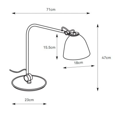 Markslöjd Tilt lampa stołowa 1x60 W szara 108965