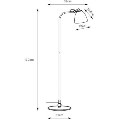 Markslöjd Tilt lampa stojąca 1x60 W szara 108966