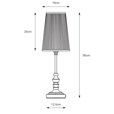 Markslöjd Noble lampa stołowa 1x40 W biała-mosiądz 108969