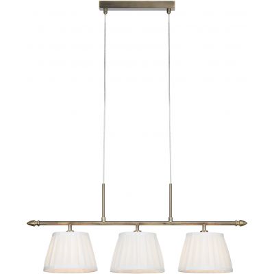 Markslöjd Oxford lampa wisząca 3x40 W biała-mosiądz 108975