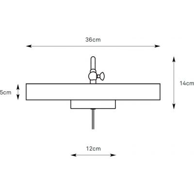 Markslöjd Ciglia kinkiet 2x40 W mosiądz 108982
