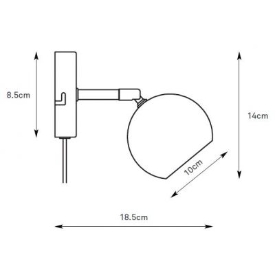 Markslöjd Pop kinkiet 1x7 W brązowy 108985