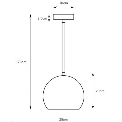 Markslöjd Pop lampa wisząca 1x40 W szary/popielaty 108986