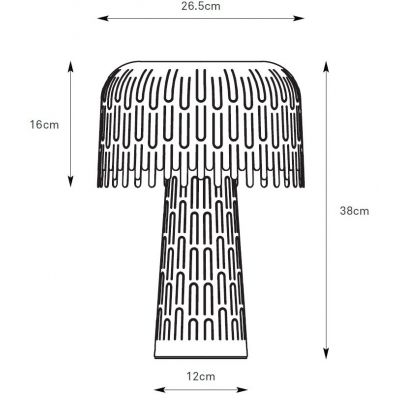 Markslöjd Verbera lampa stołowa 1x40 W szara 109005