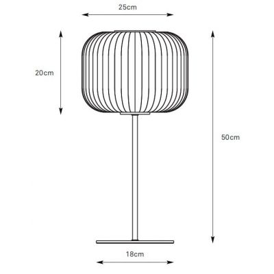 Markslöjd Sober lampa stołowa 1x40 W biała-nikiel 109007