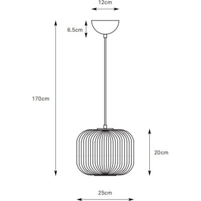 Markslöjd Sober lampa wisząca 1x40 W biała-nikiel 109008