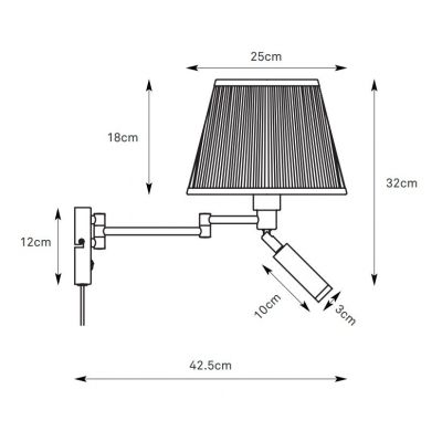 Markslöjd Pivot kinkiet 1x60 W czarny 109016