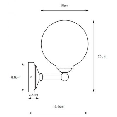Markslöjd Tropea kinkiet 1x20 W chrom 109022