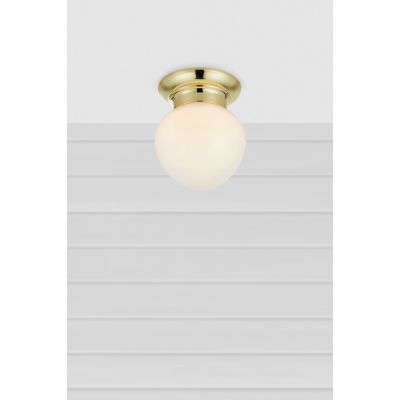 Markslöjd Ronda lampa podsufitowa 1x40 W biała-mosiądz 109030