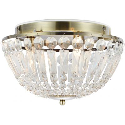 Markslöjd Estelle lampa podsufitowa 3x20 W mosiądz-przezroczysta 109031