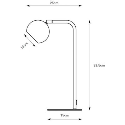 Markslöjd Pop lampa stołowa 1x7 W szara 109032
