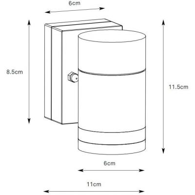 Markslöjd Luno kinkiet zewnętrzny 1x4,9 W czarny 109101