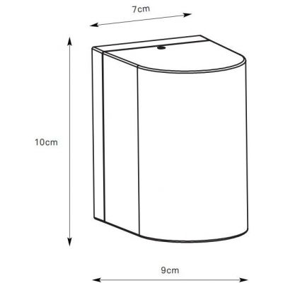 Markslöjd Alor kinkiet zewnętrzny 1x4,9 W srebrny 109109