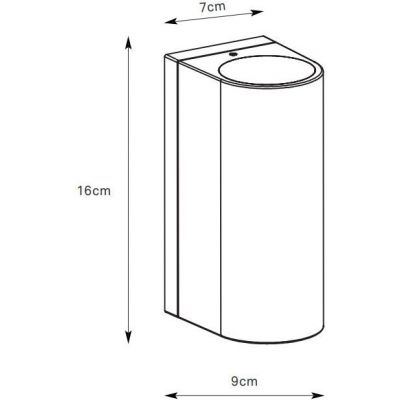 Markslöjd Alor kinkiet zewnętrzny 2x4,9 W srebrny 109112