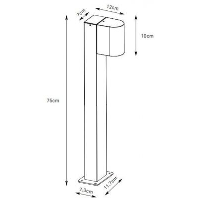 Markslöjd Alor lampa stojąca zewnętrzna 1x4,9 W brązowa 109114