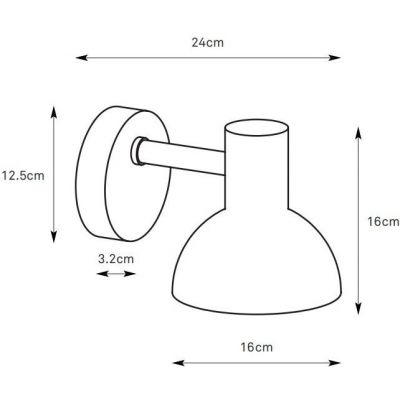 Markslöjd Nubi kinkiet zewnętrzny 1x4,9 W czarny 109117