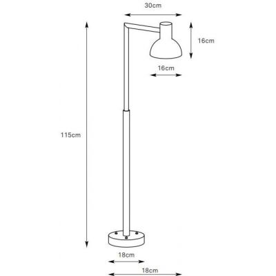 Markslöjd Nubi lampa stojąca zewnętrzna 1x4,9 W czarna 109118