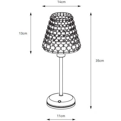 Markslöjd Liora lampa stołowa 1x2 W antyczny mosiądz 109125