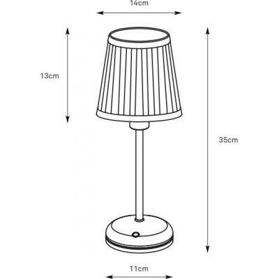 Markslöjd Celia lampa stołowa 1x2 W antyczny mosiądz 109127