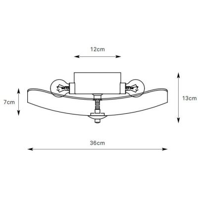 Markslöjd Oris plafon 2x40 W biały mat 109130