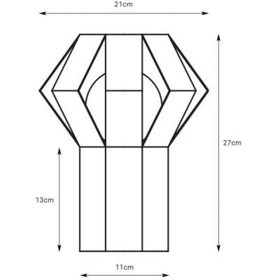Markslöjd Octa lampa stołowa 1x40 W czerwona 109150