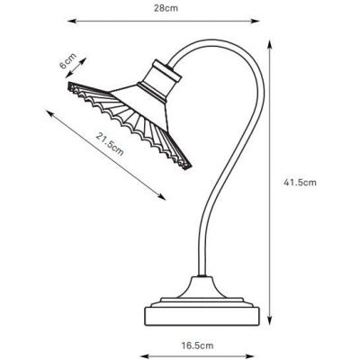 Markslöjd Novia lampa stołowa 1x40 W czarna-przydymiona 109151