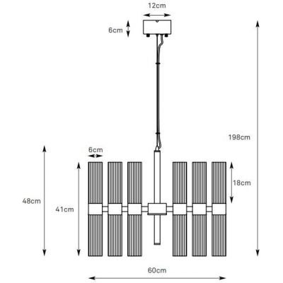 Markslöjd Elara lampa wisząca 12x40 W biały mat 109154