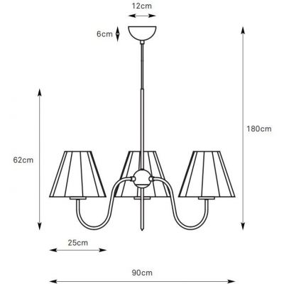 Markslöjd Veya lampa wisząca 3x40 W czarna-beżowa 109172