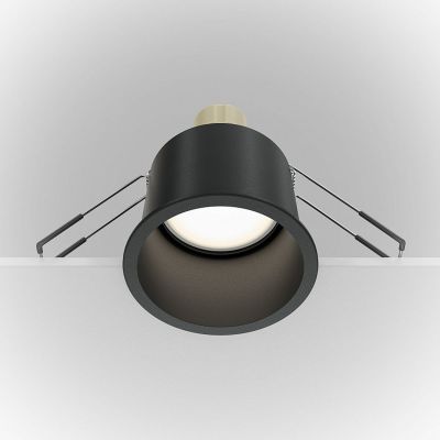 Maytoni Reif lampa do zabudowy 1x50W czarna DL049-01B