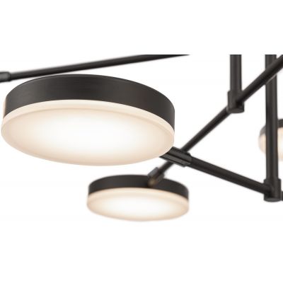 Maytoni Fad lampa wisząca 6x7 W czarna MOD070PL-L38B3K