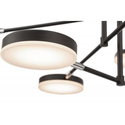 Maytoni Fad lampa wisząca 8x6 W czarna MOD070PL-L48B3K