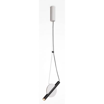 Maytoni Enigma lampa wisząca 1x5 W biała-czarna MOD150PL-L5W3K