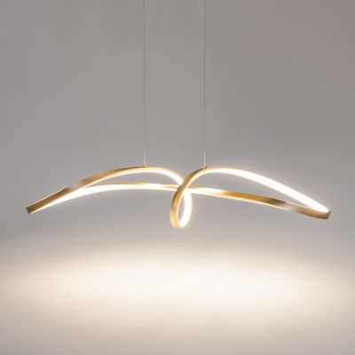 Maytoni Curve lampa wisząca 1x42 W złota MOD156PL-L52G4K