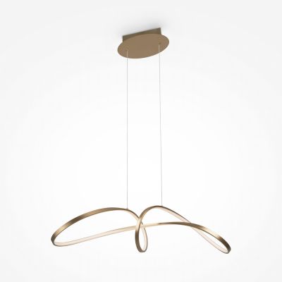 Maytoni Curve lampa wisząca 1x42 W złota MOD156PL-L52G4K