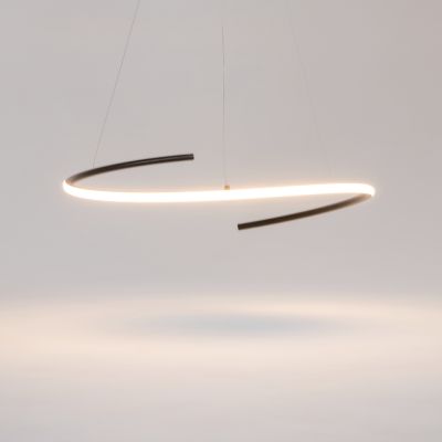 Maytoni Curve lampa wisząca 1x31 W czarna MOD242PL-L33BK