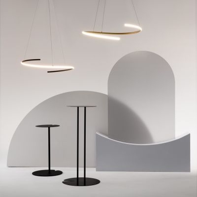Maytoni Curve lampa wisząca 1x31 W czarna MOD242PL-L33BK
